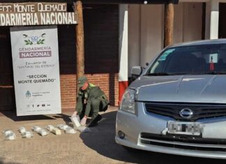 Monte Quemado: chaqueño venía a Resistencia con el tanque lleno de cocaína