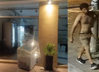 Robó dinero en una carnicería y quiso llevarse un freezer bien cargado