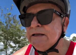 Peppo sobre ruedas: recomienda a los chaqueños llevar una vida saludable