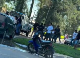 Sargento borracho intentó estrangular al comisario de Las Garcitas