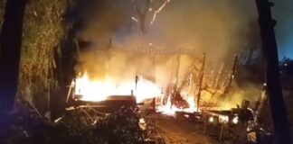 Un incendio destruyó una vivienda en el predio del ferrocarril