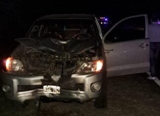 Tres isletas: motociclista murió embestido por una Hilux en la ruta 95