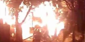 Incendio destruyó una vivienda y carpintería a metros de la Décima