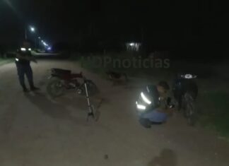 Nena de 12 años conducía una moto y chocó en Charata