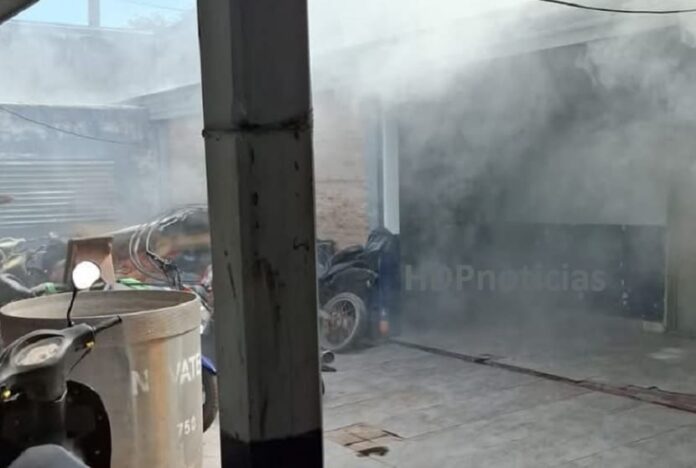 Incendio en la Cuarta de Sáenz Peña