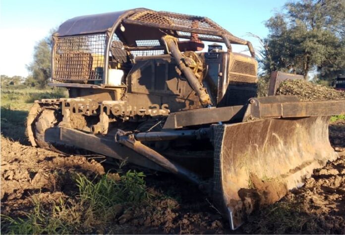 Topadora en Los Frentones