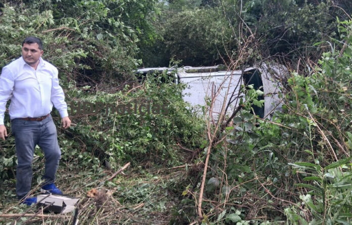 Volcó el intendente de Miraflores