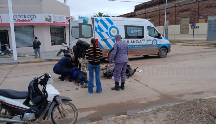 Choque de motos en Quitilipi