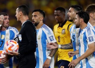 Argentina cayó ante Ecuador en el cierre de las Eliminatorias