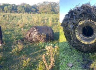 Asombro por la caída de basura espacial en Puerto Tirol