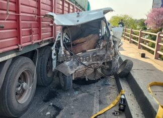 Choque múltiple en el puente: camión fuera de control provocó un desastre