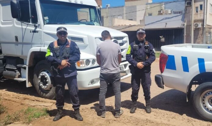 Camión robado a la Muni