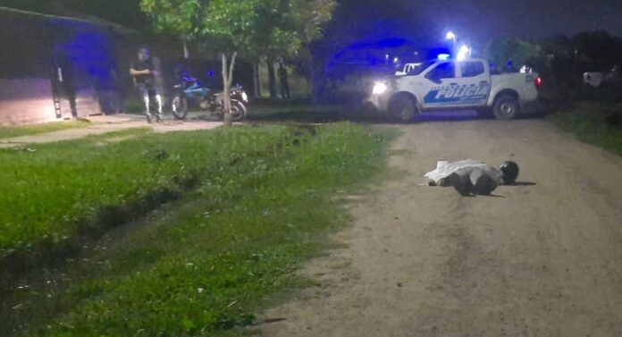 Motochorro abatido en Barranqueras