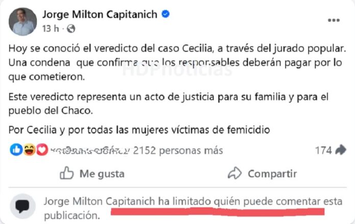 Capitanich sobre el veredicto