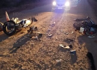 2 muertos en choque de motos en Puerto Tirol