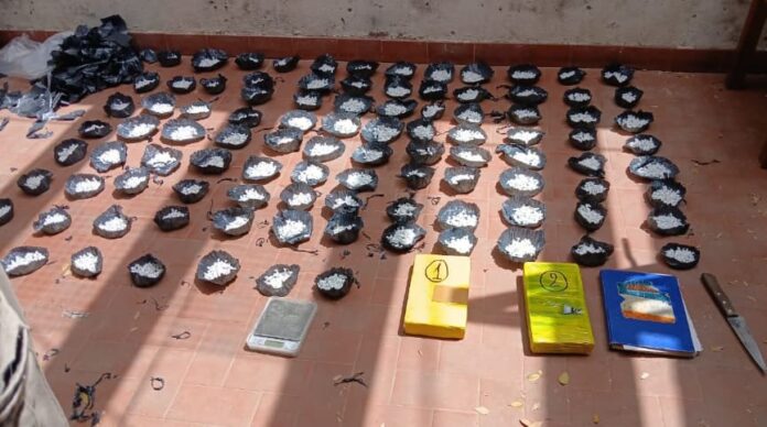 Cocaína en la zona sur fraccionador