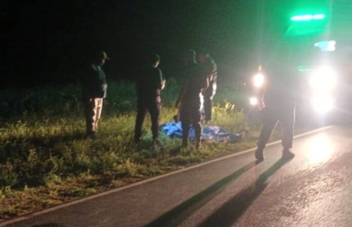 Motociclista muerta en San Bernardo