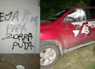 Gancedo: su ex, sus hijas y su excuñada le arruinaron la camioneta e insultaron a su novia