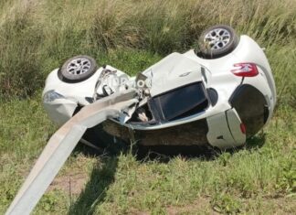 Brutal despiste en la ruta 11 cerca de Basail