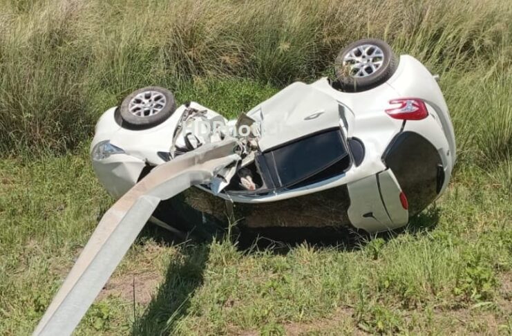 Brutal despiste en la ruta 11 cerca de Basail