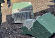 Camioneta narco escapó 270 kilómetros con bloques de concreto rellenos de cocaína