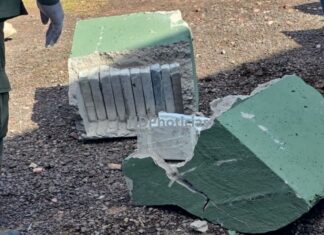 Camioneta narco escapó 270 kilómetros con bloques de concreto rellenos de cocaína