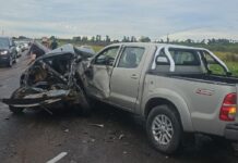 Penitenciario murió en choque en cadena en la ruta 16