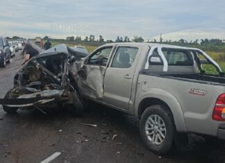 Penitenciario murió en choque en cadena en la ruta 16