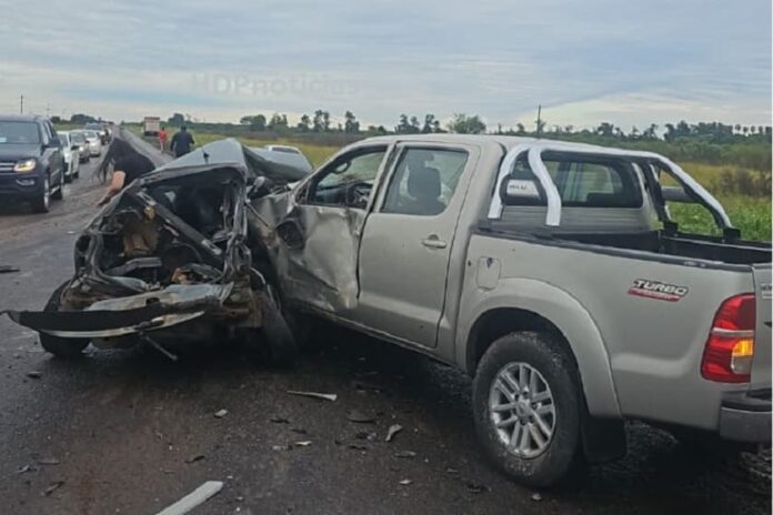 Choque en cadena en la ruta 16