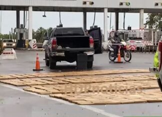 Interceptaron un camión con 1200 kilos de marihuana en el puente