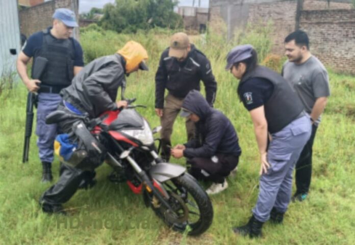 Moto robada en el Carpincho Macho