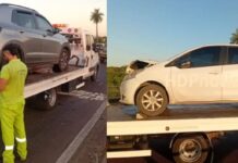 Otro choque en el puente: uno de los conductores abandonó el auto