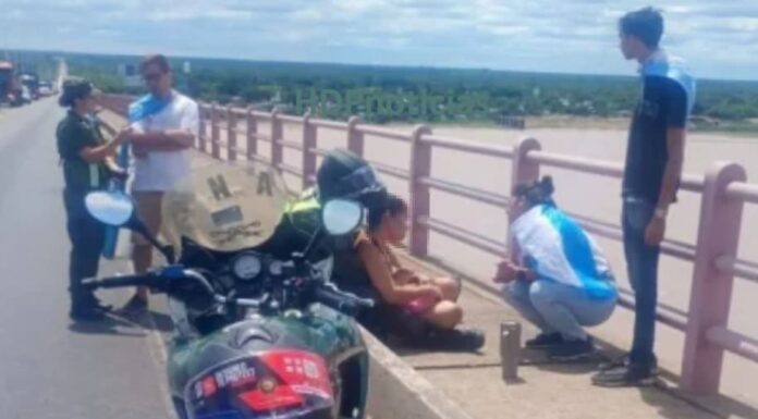 Intento de suicidio en el puente