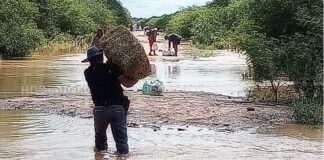 Desborde del Bermejo dejó varios parajes aislados en El Impenetrable