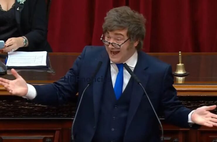 Milei dedicó su discurso a los “kukas corruptos y golpistas”: Me encanta hacerlos llorar