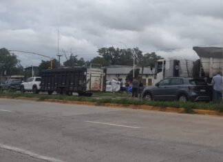 Choque múltiple en la autovía de la ruta 11