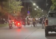 Sáenz Peña: estampida motoquera se llevó puesto un control frente a la Primera