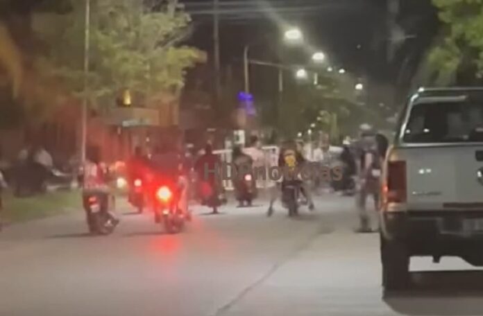 Estampida motoquera en Sáenz Peña