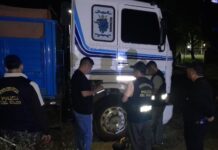 Secuestraron un Scania del Clan Sosa con patente de un auto robado