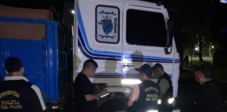 Secuestraron un Scania del Clan Sosa con patente de un auto robado