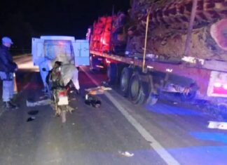 Motociclista murió al chocar un camión en la banquina de la ruta 16
