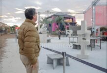 En soledad: Capitanich también vino a la Bienal de Escultura del Chaco