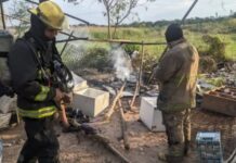 Le quemó la casa al vecino que le robó un cable: los 2 presos