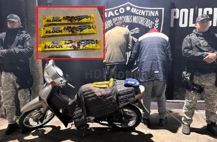 Querían darse un gustito: 2 detenidos por robar 3 chocolatines en la zona sur
