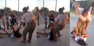 Una mamá aporreó a otra en la puerta de una escuela en Plaza
