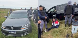 Persecución de película en la ruta 11: recuperan 2 camionetas y un auto robados en Buenos Aires