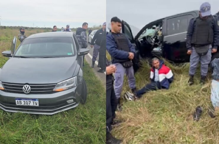 Persecución de película en la ruta 11: recuperan 2 camionetas y un auto robados en Buenos Aires