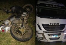 Motociclista adolescente murió atropellada por un camión en la ruta 9