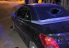 Celosa destrozó el auto de la ex de su novio en Charata