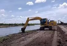 Construyen un lago compensador de 100 mil metros cúbicos en la zona sur